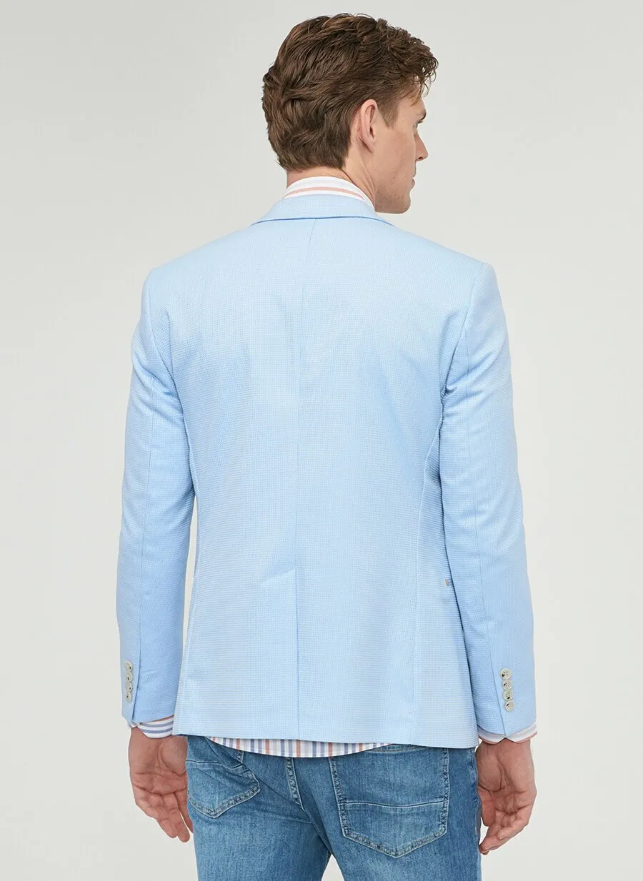 16833 Blue Slim Fit Jacket