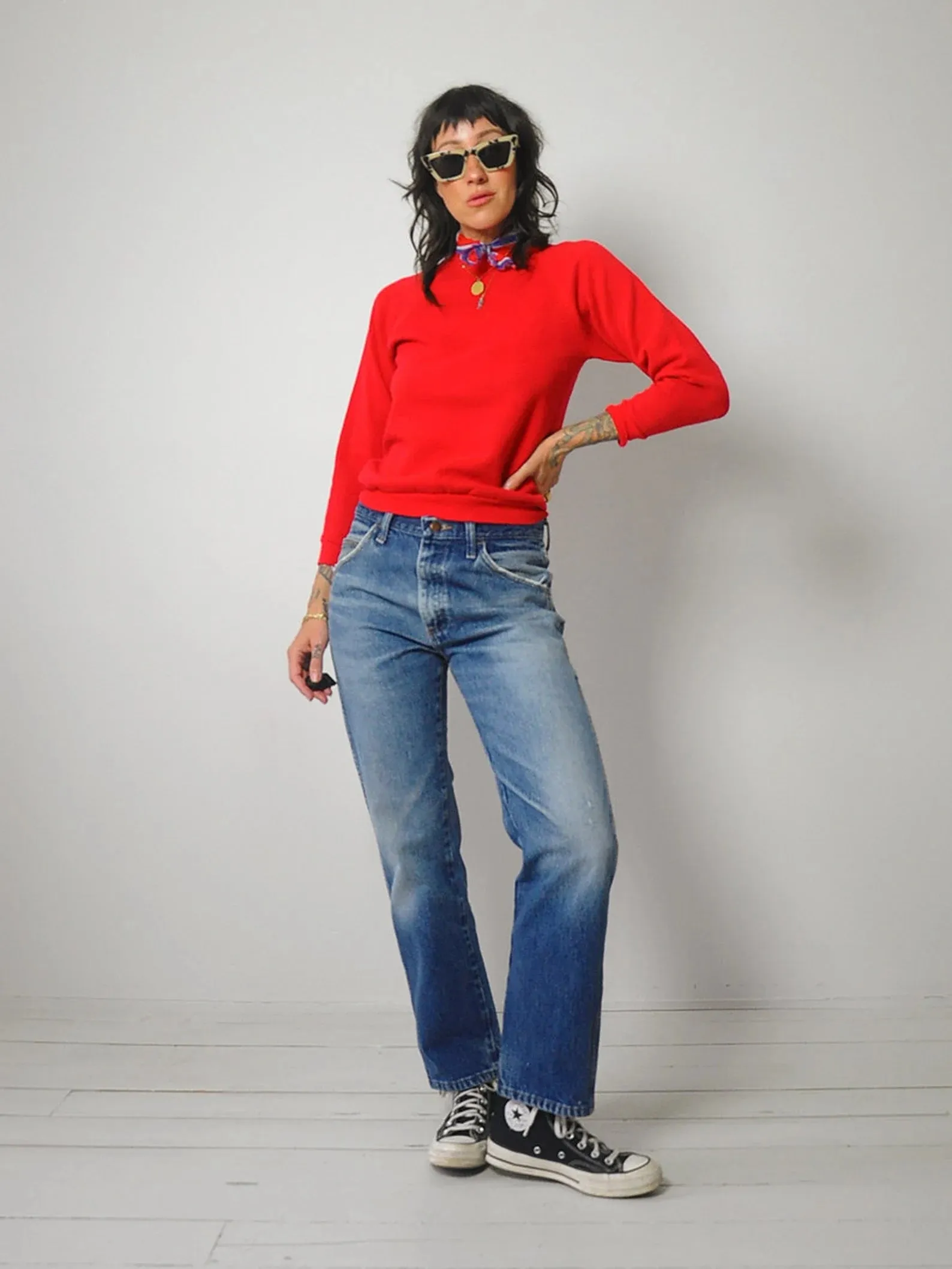 1980's Faded Relaxed Rustler Jeans 30x29