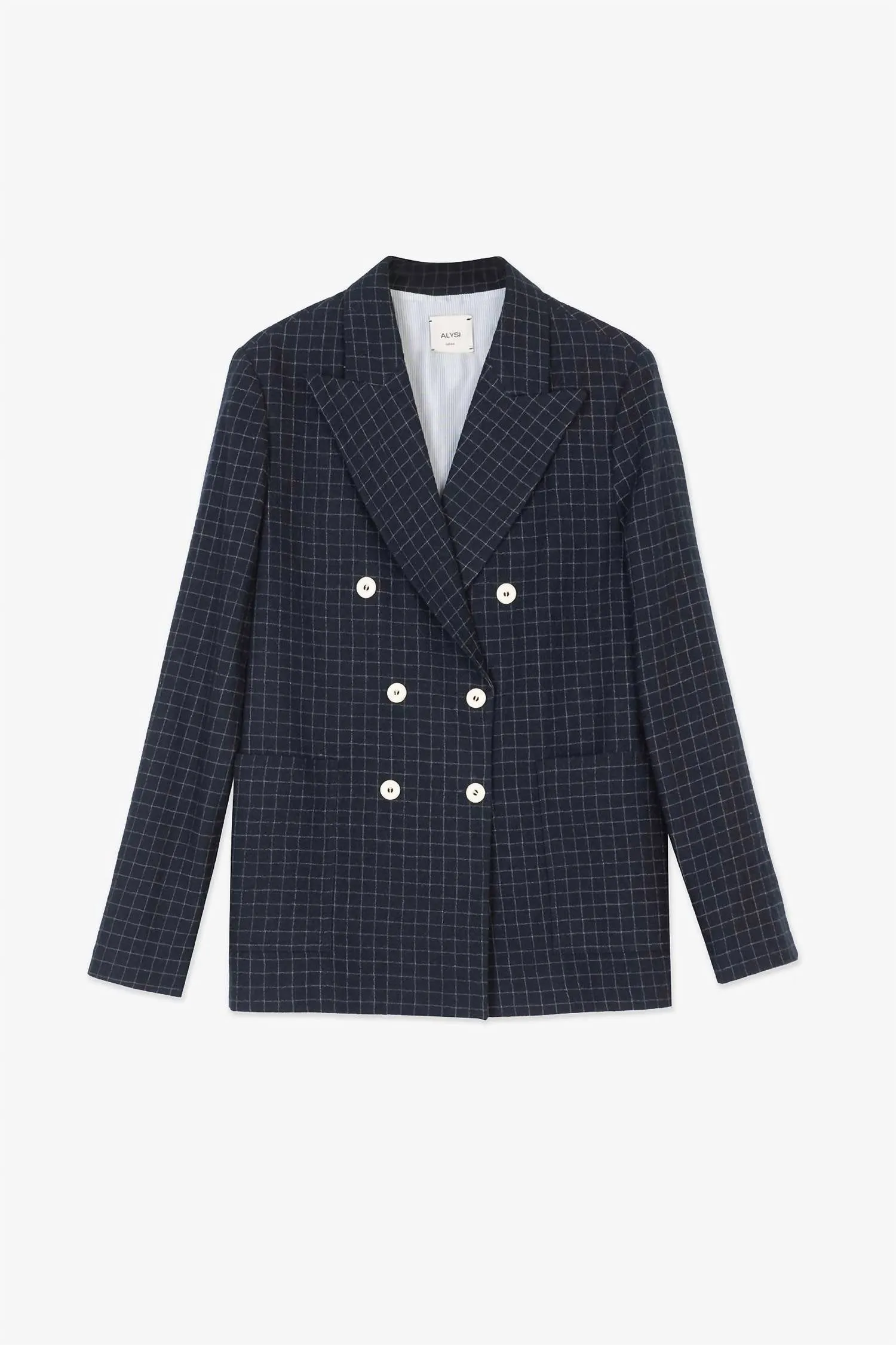 Alysi - Wool Check Blazer
