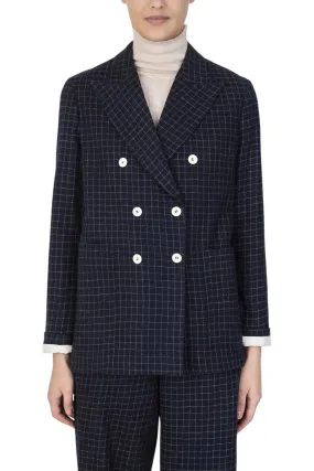 Alysi - Wool Check Blazer