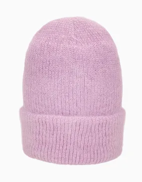 Angora Wool Beanie | Violet