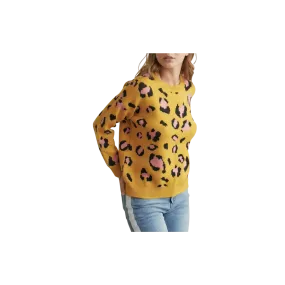 Animal Print Thick Cozy Knit Sweater