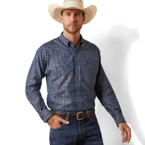 ARIAT MENS NOAH CLASSIC FIT SHIRT (CHAMBRAY BLUE)