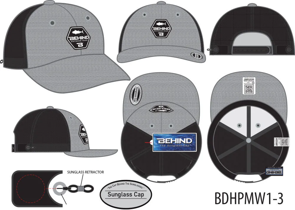 BDHPMW1-3 (CARBON HEATHER / BLACK MESH)
