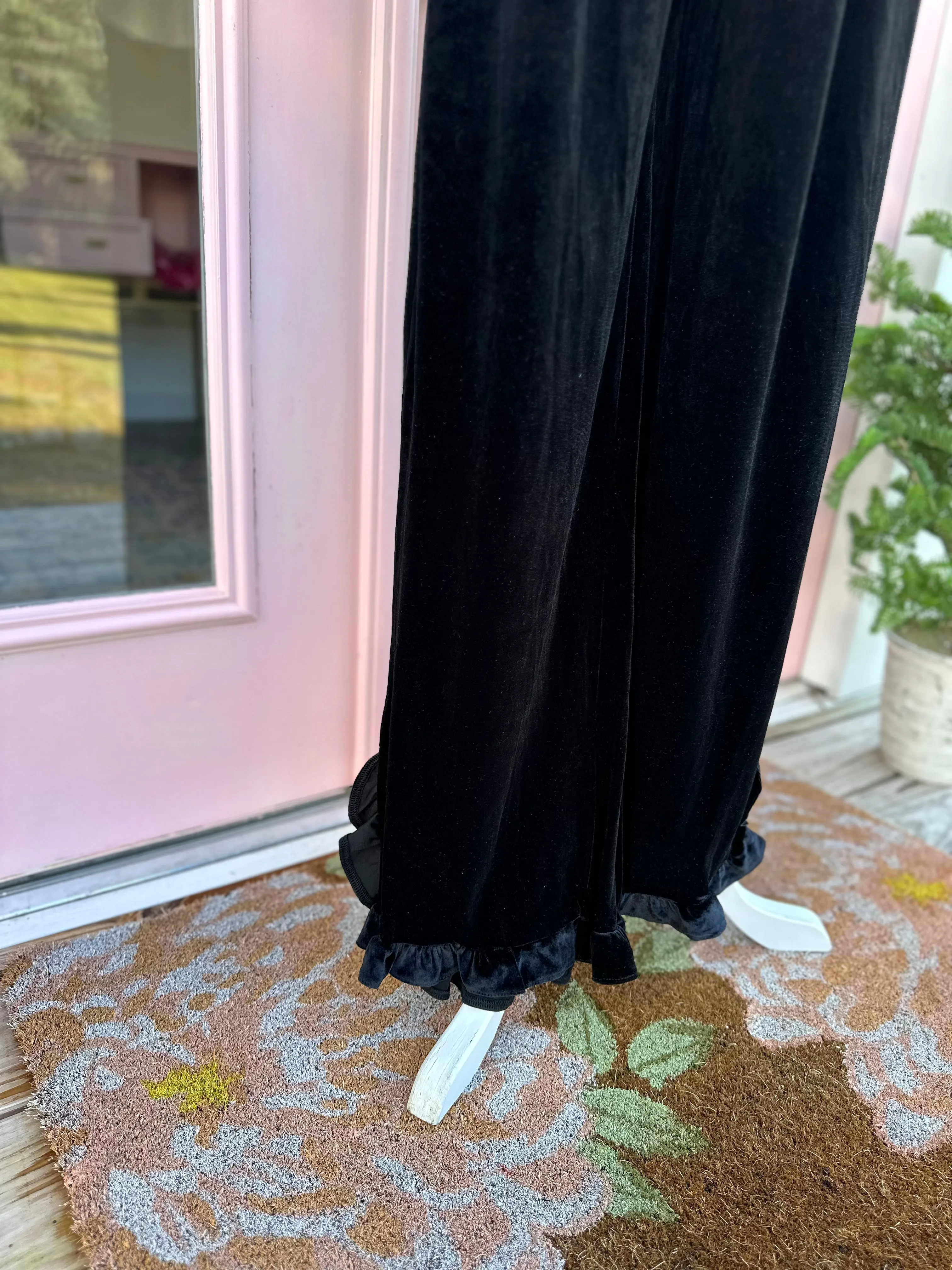 Bethany Velet Pull On Pants