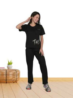 Black Half Sleeve BL Co-Ord Set