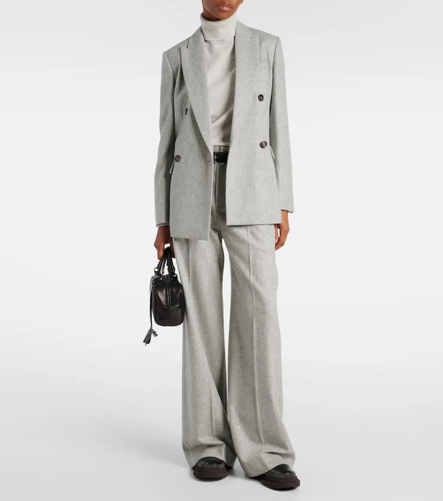 Brunello Cucinelli Wool and cashmere flannel blazer