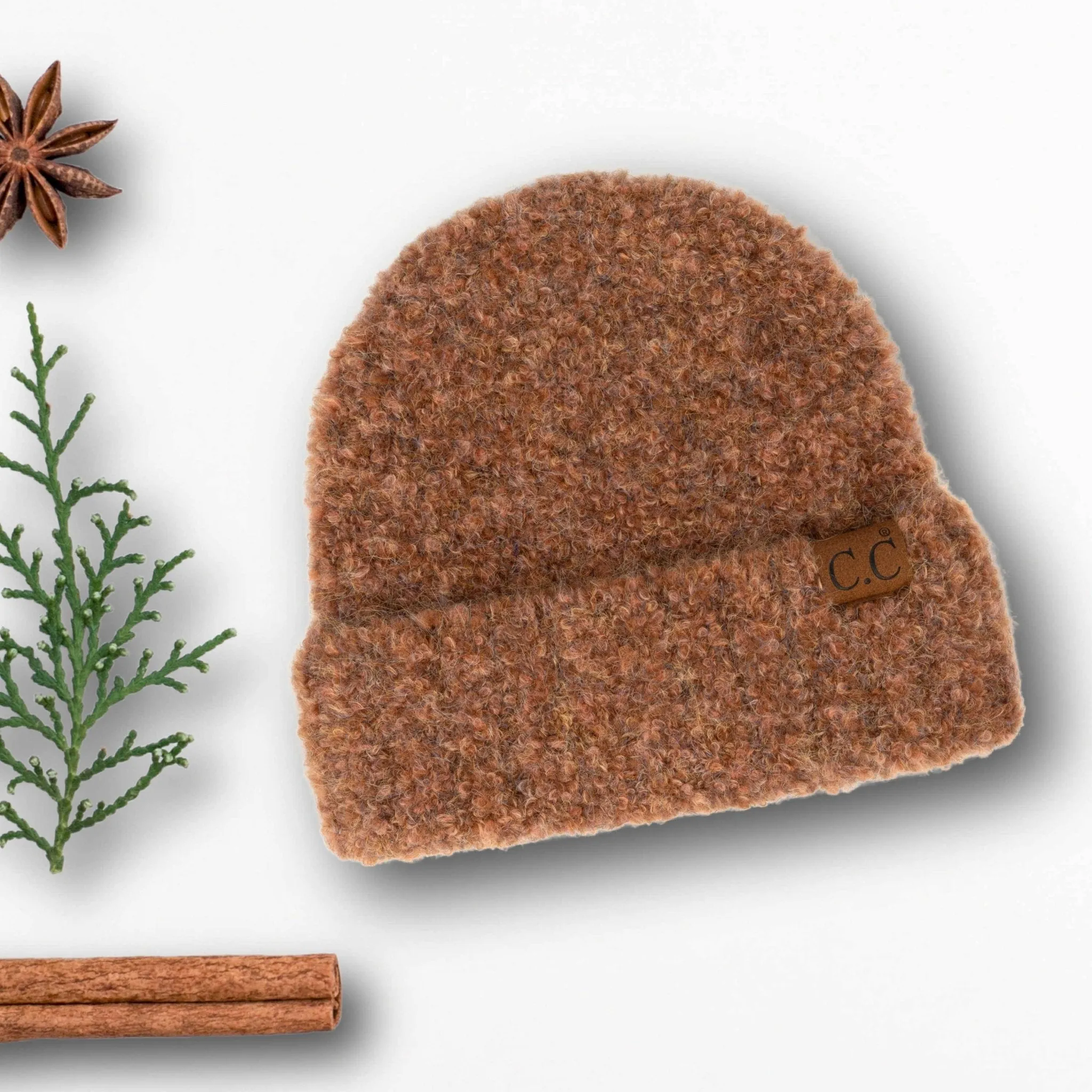 CC Mixed Boucle Cuff Beanie