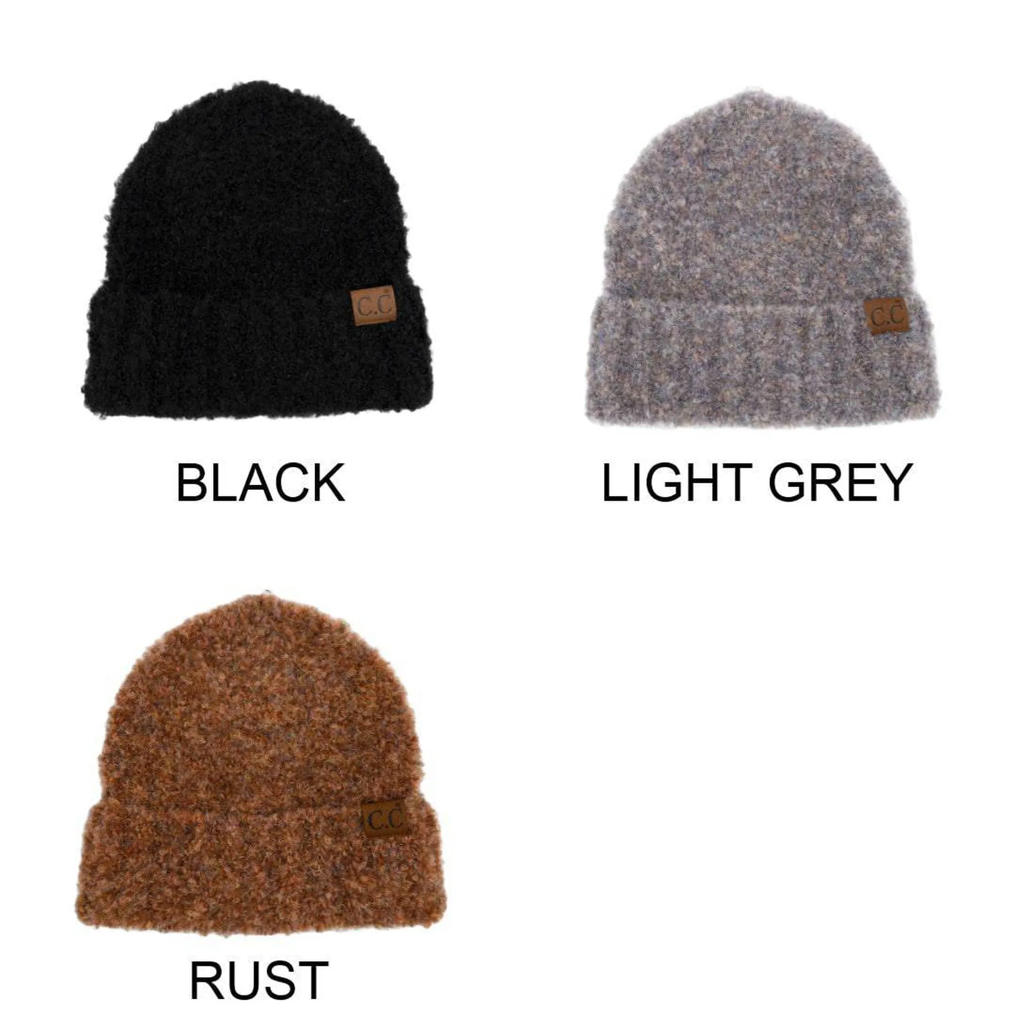 CC Mixed Boucle Cuff Beanie