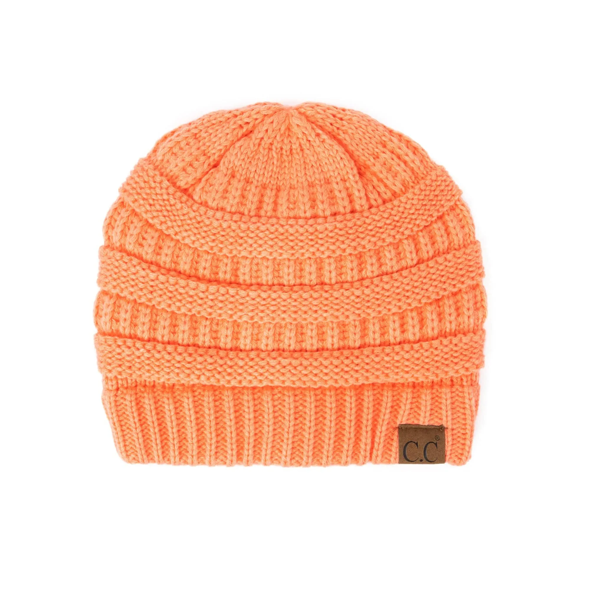 CC Popular Lined Cable Knit Skully Beanies Hats