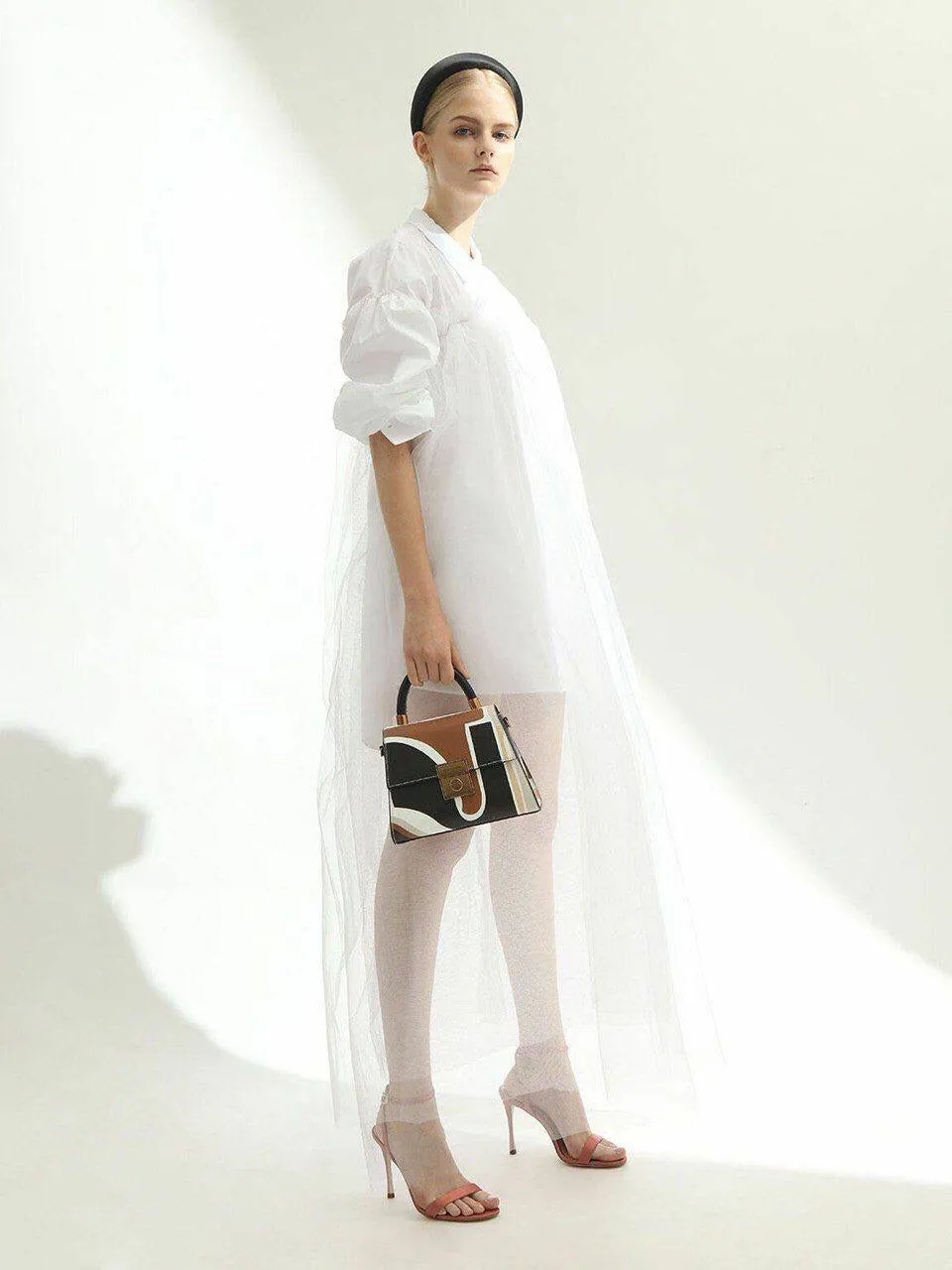 Croc-Effect Structured Bag