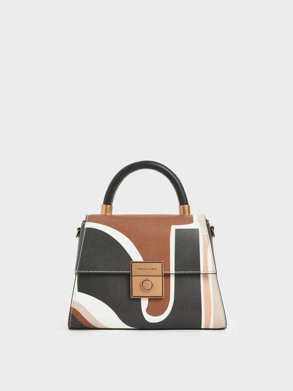Croc-Effect Structured Bag