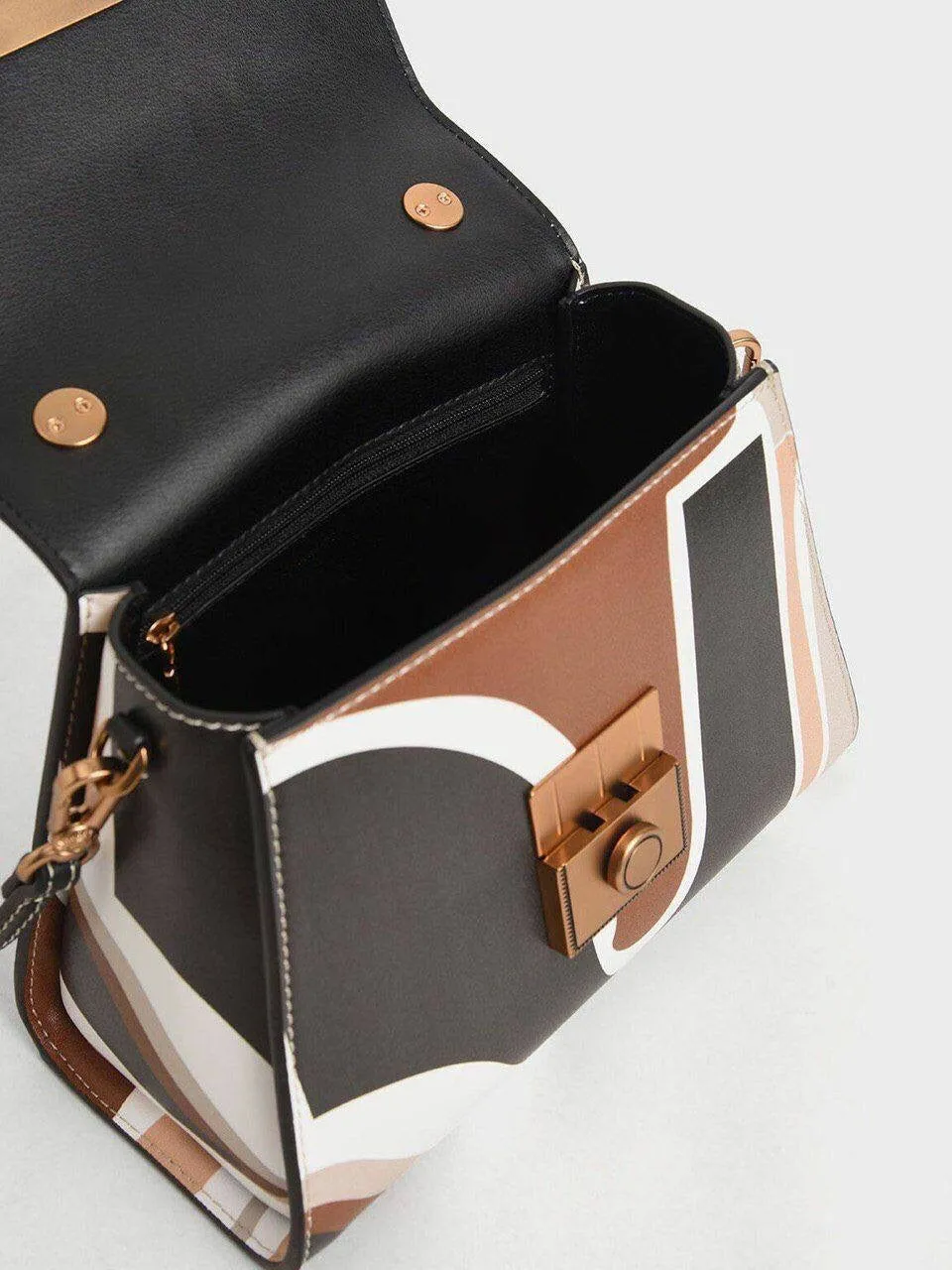 Croc-Effect Structured Bag