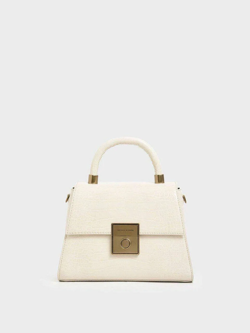 Croc-Effect Structured Bag
