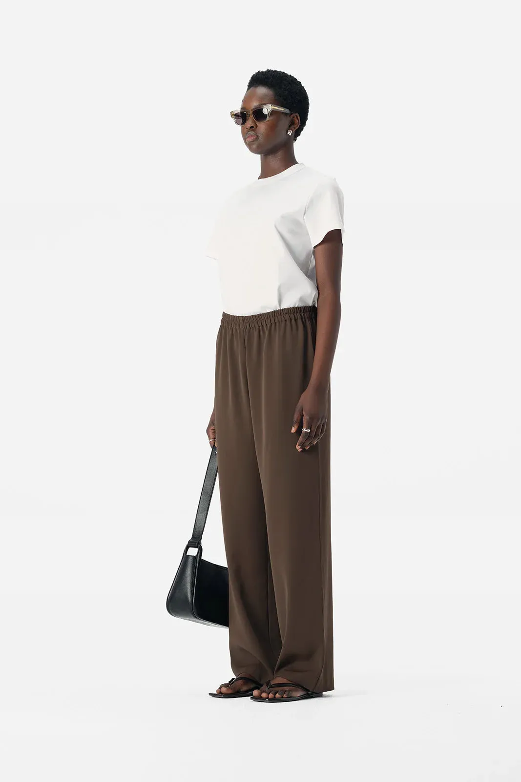 EDRA BROWN RELAXED PANT | COCOA
