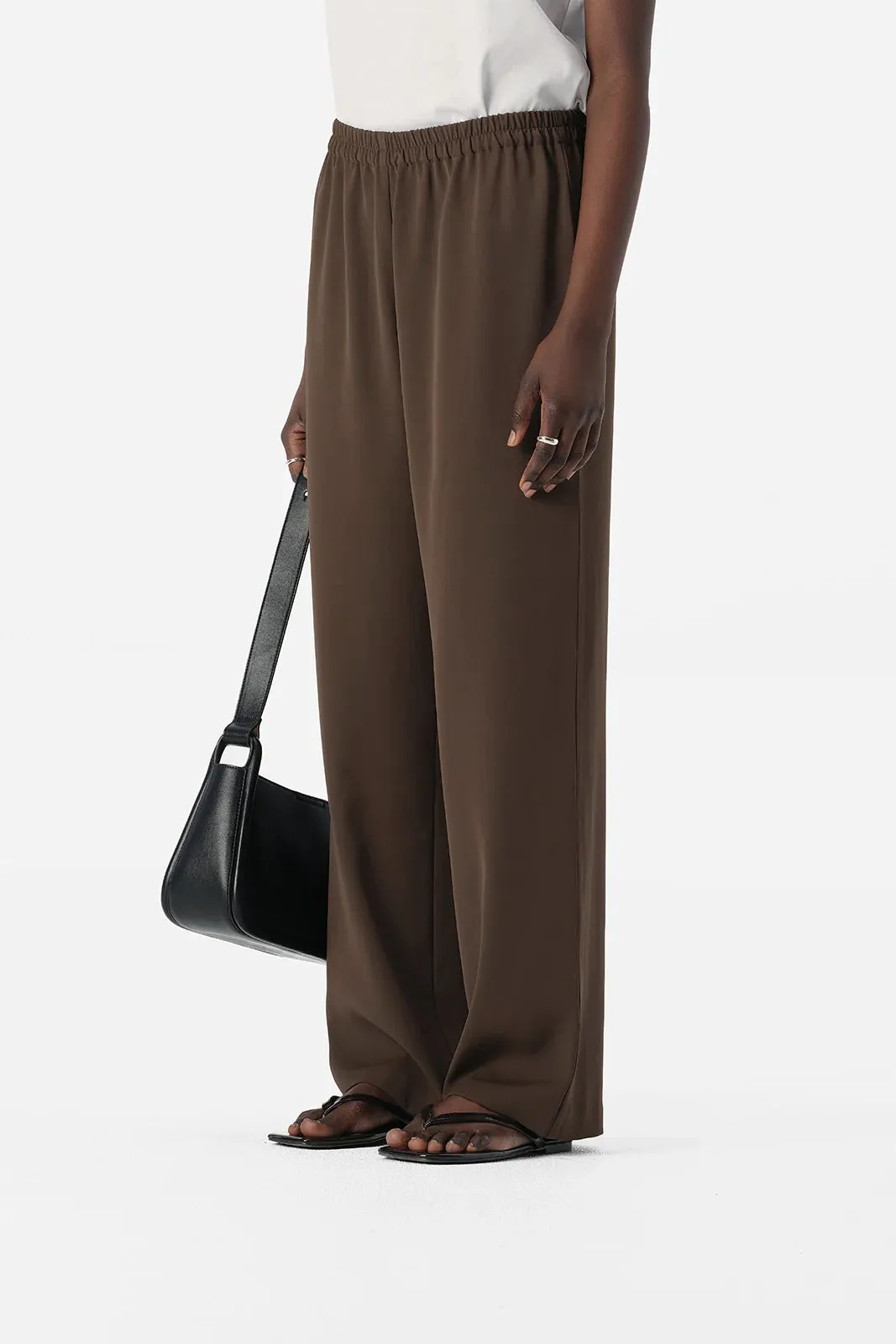 EDRA BROWN RELAXED PANT | COCOA