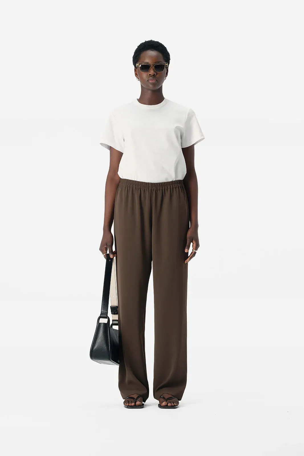 EDRA BROWN RELAXED PANT | COCOA