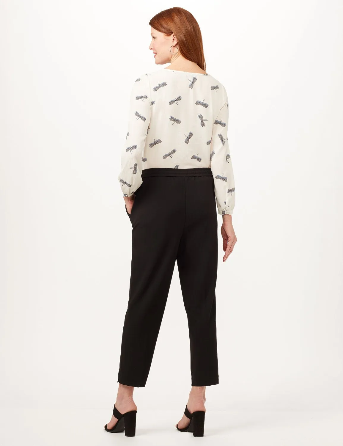 Elastic Drawstring Pull-On Pants