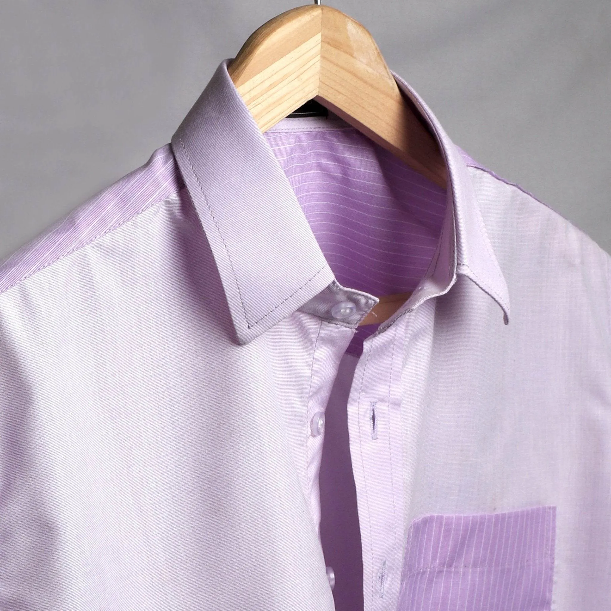Merlot Purple Check Cotton Shirt