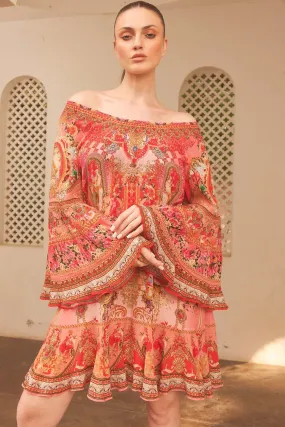 PINK CASTLE FRILL DRESS