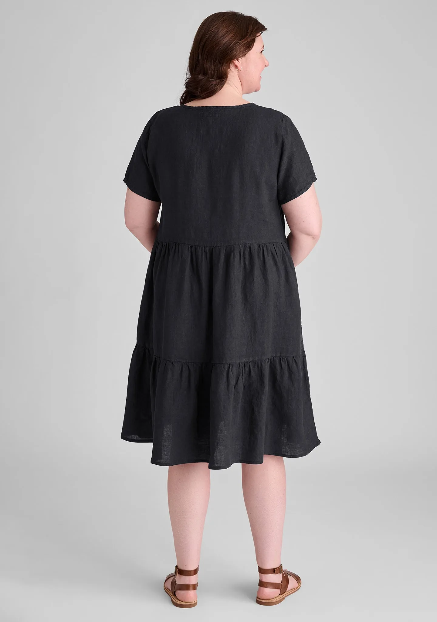 Ruthie's Dress - Short Sleeve Linen Dress