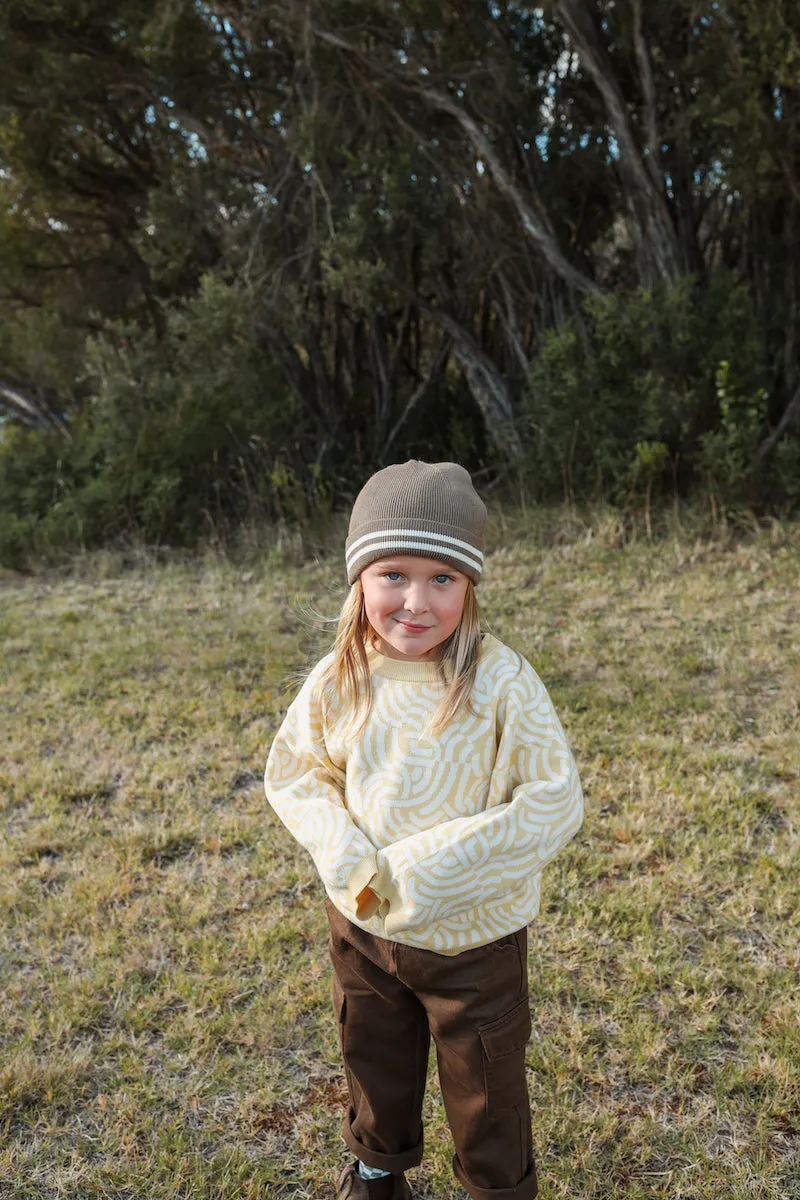 Striped Knitted Beanie