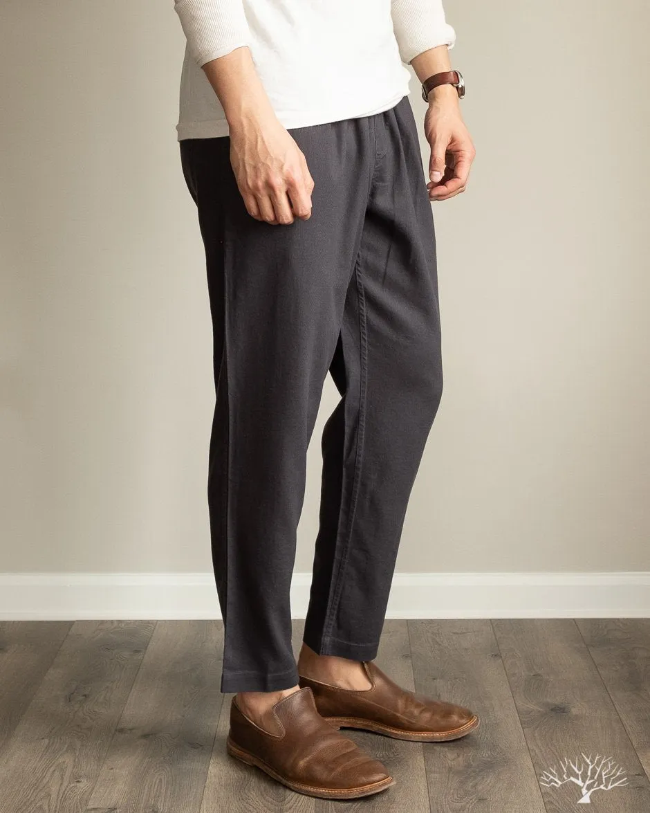 Tencel Blend Drawstring Pant - Smoke