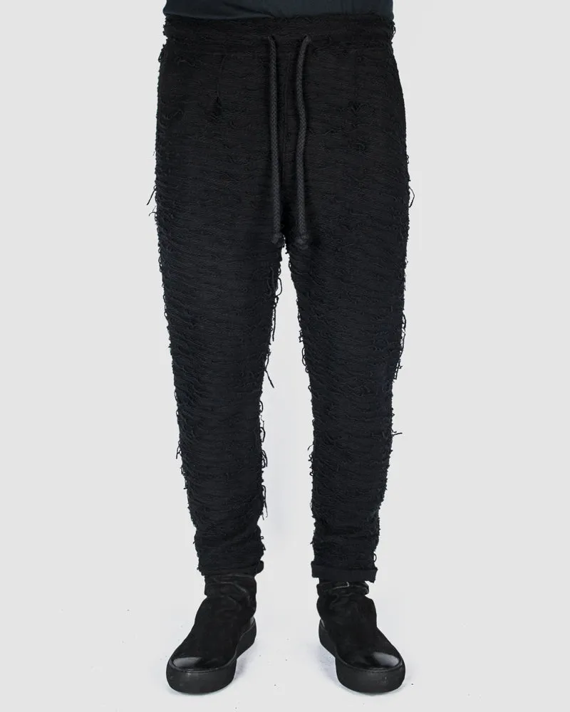Threaded drawstring pants