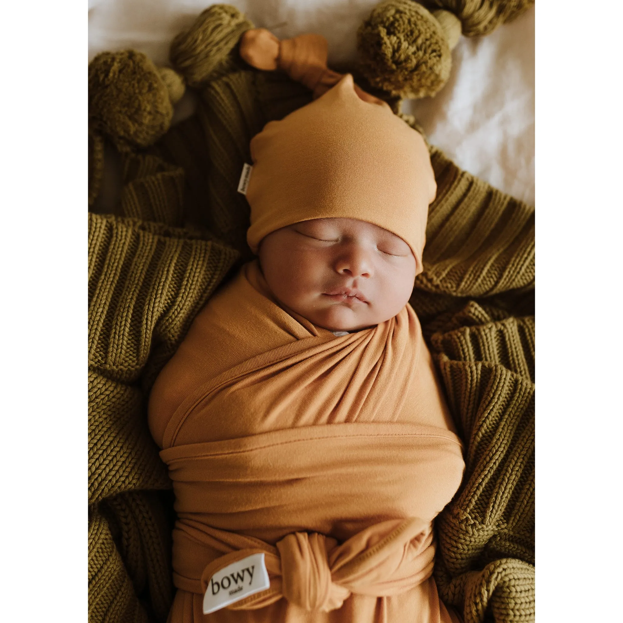 Top Knot Beanie - Honey