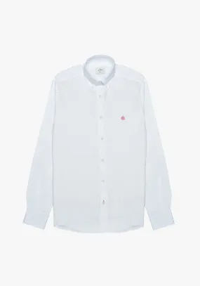 Whitman White Button Down Collared Shirts