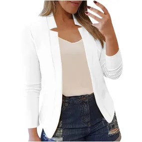 Women's Plain Polyster Blazer 621079 L